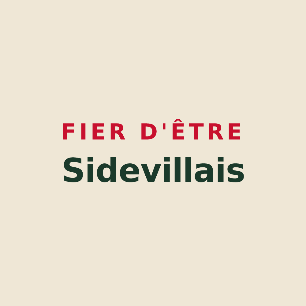 Tote bag « Fier d'être Sidevillais » — design pour Sideville