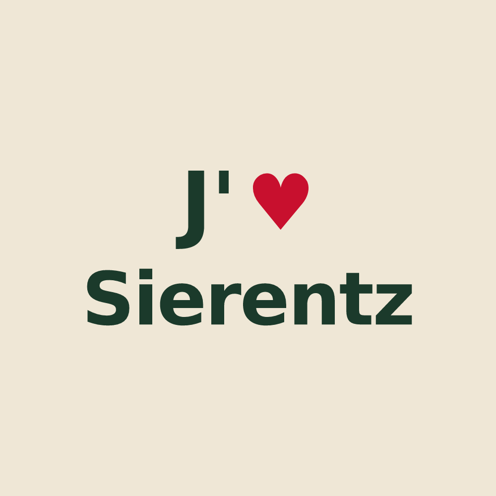 Tote bag personnalisé Sierentz — design J'aime Sierentz