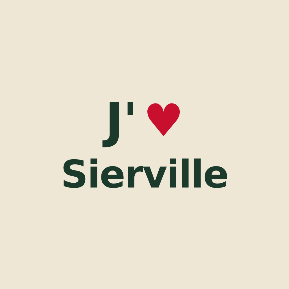 Tote bag personnalisé Sierville — design J'aime Sierville