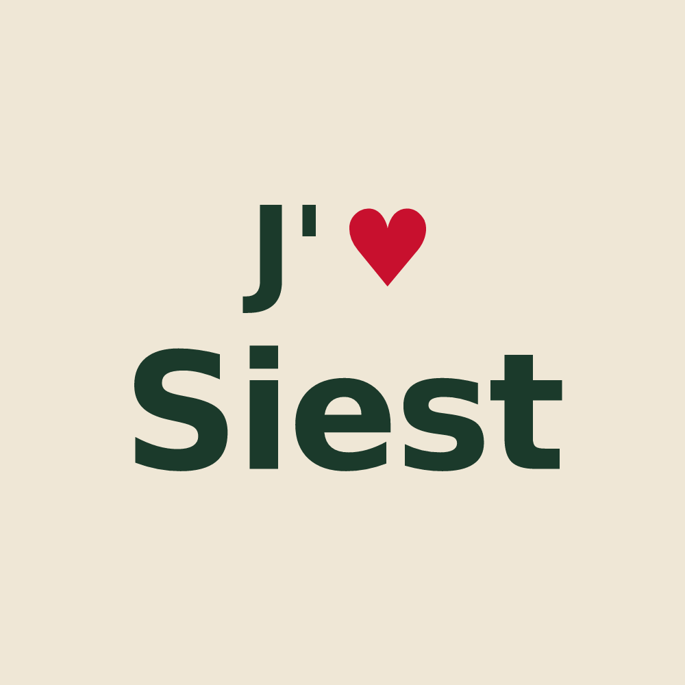Tote bag personnalisé Siest — design J'aime Siest