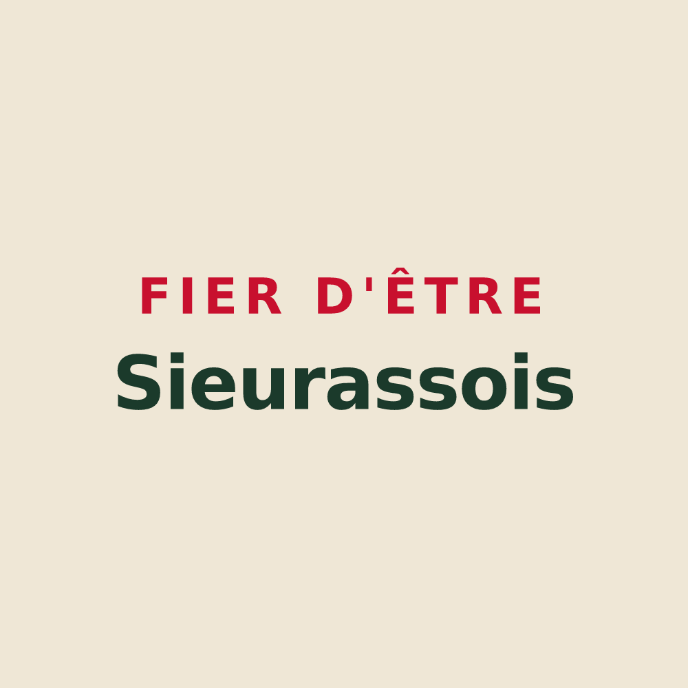 Tote bag « Fier d'être Sieurassois » — design pour Sieuras
