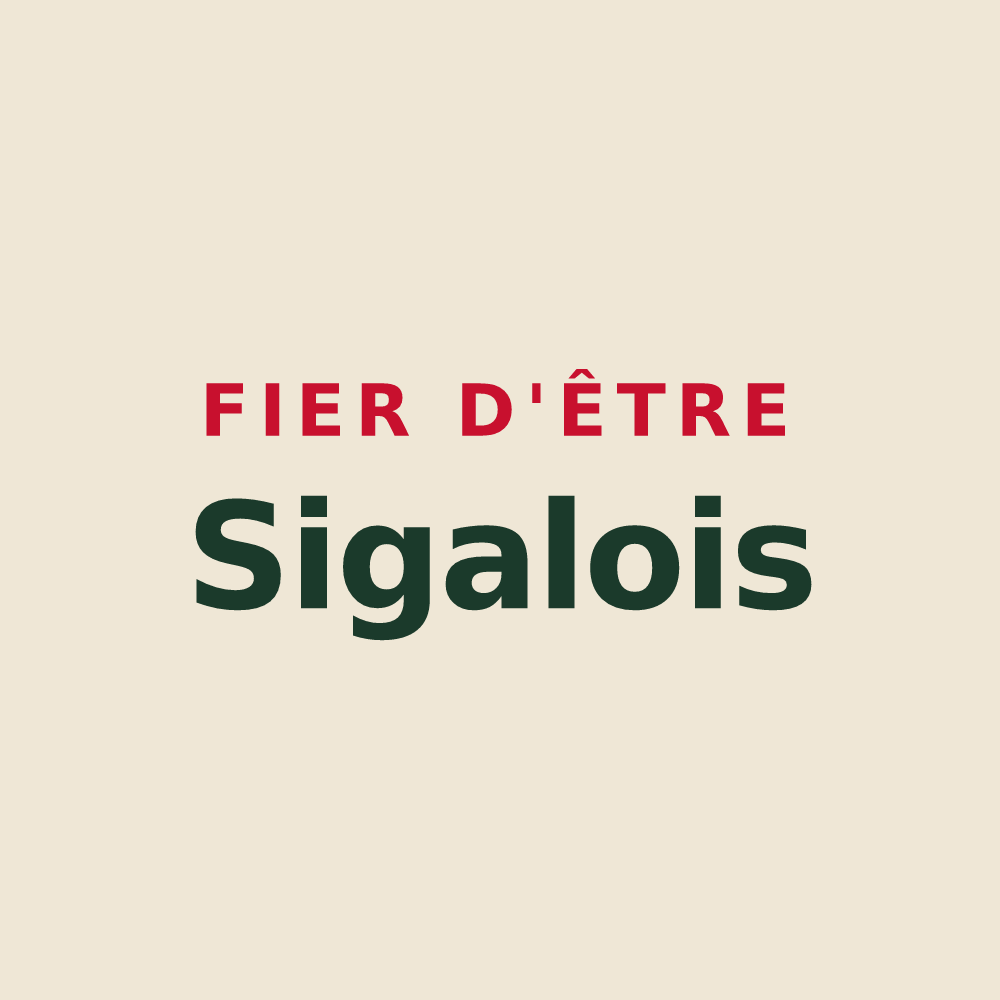 Tote bag « Fier d'être Sigalois » — design pour Sigale