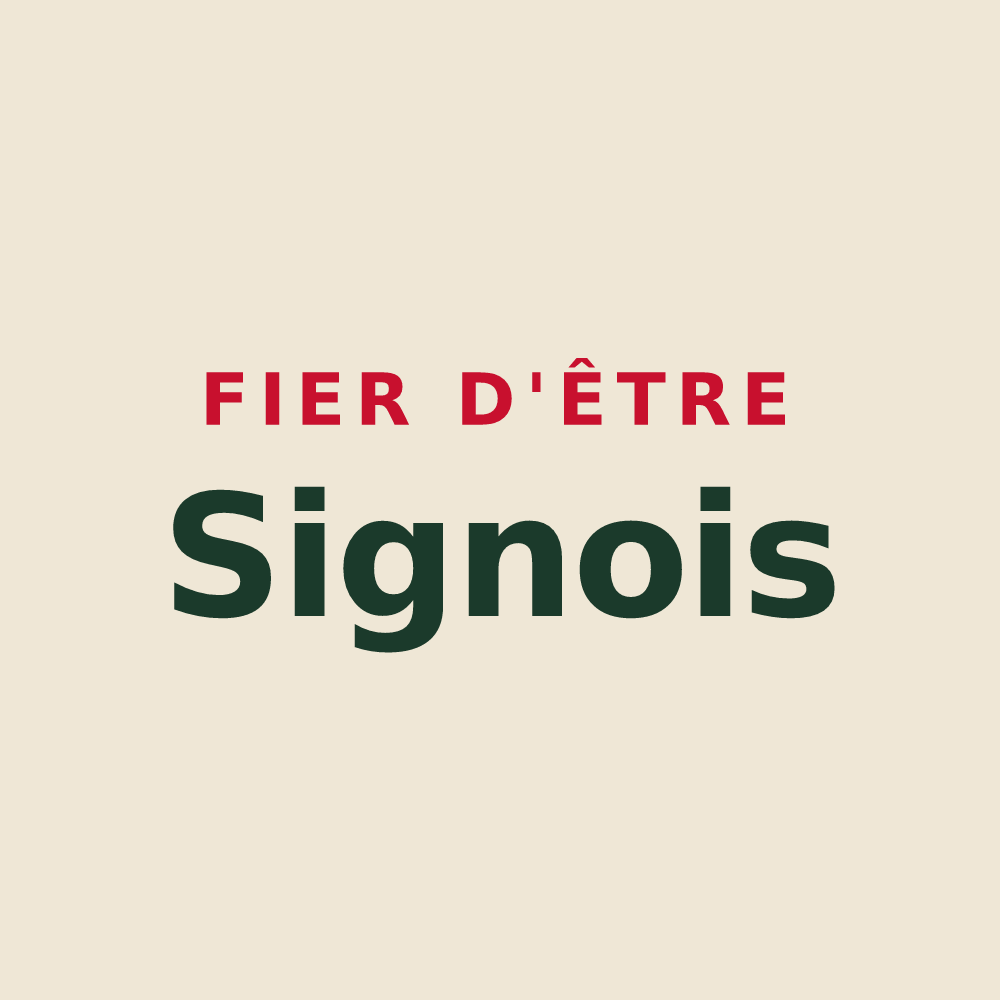 Tote bag « Fier d'être Signois » — design pour Signes