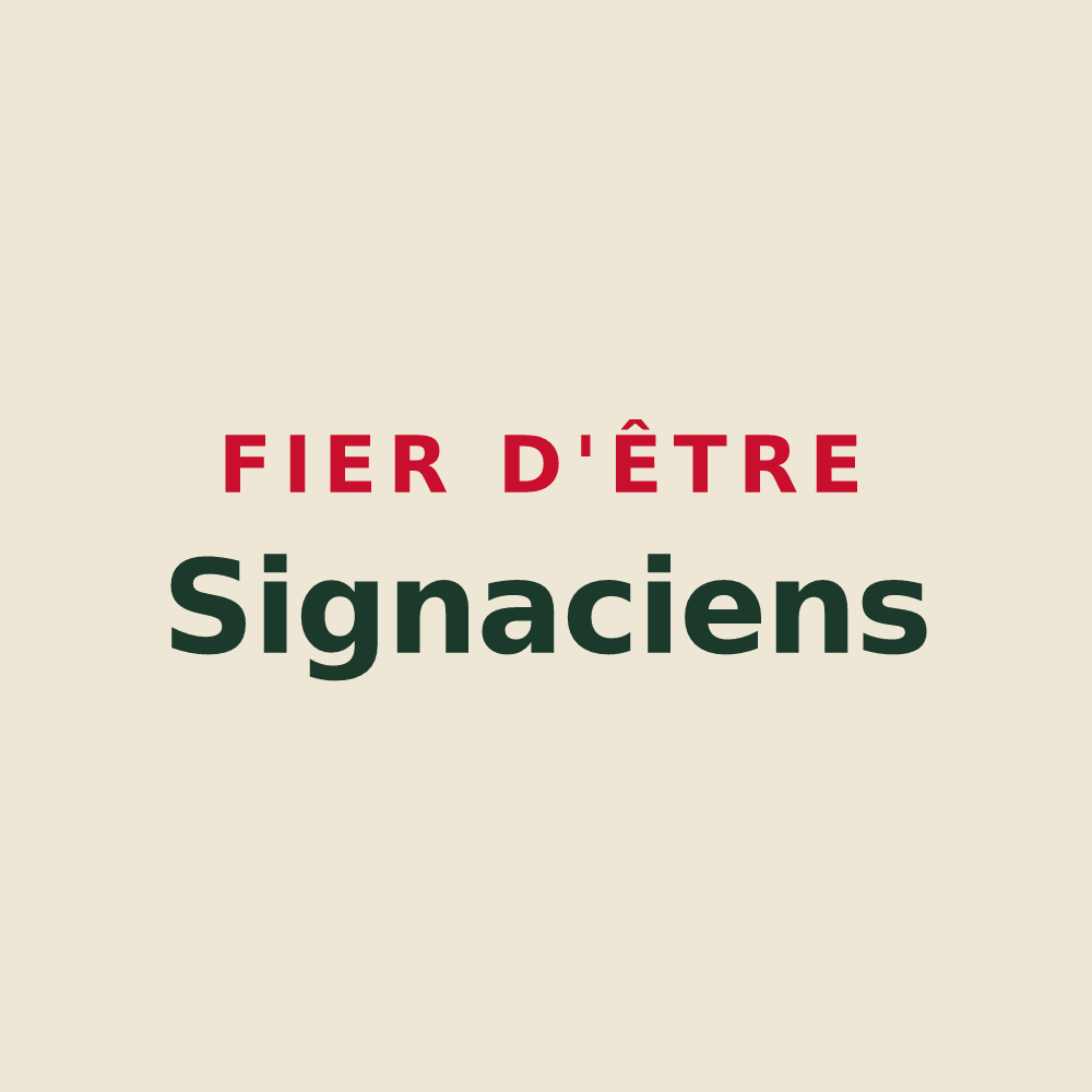 Tote bag « Fier d'être Signaciens » — design pour Signy-l'Abbaye