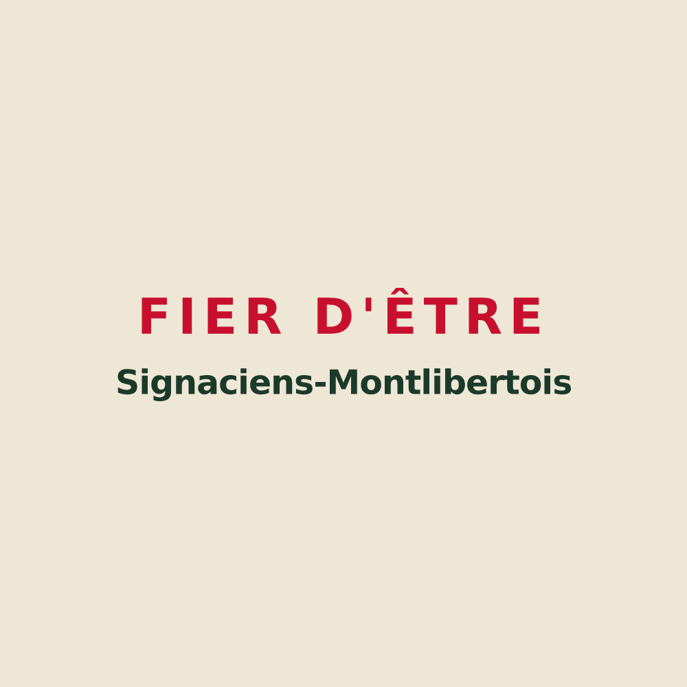 Tote bag « Fier d'être Signaciens-Montlibertois » — design pour Signy-Montlibert