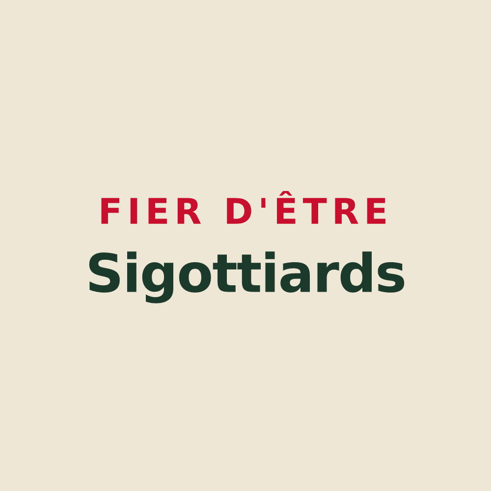 Tote bag « Fier d'être Sigottiards » — design pour Sigottier
