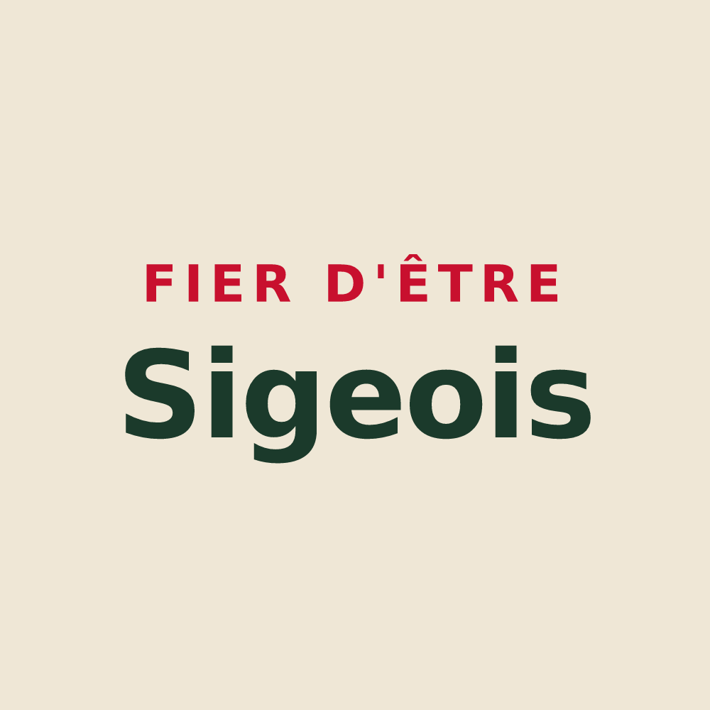 Tote bag « Fier d'être Sigeois » — design pour Sigy-en-Bray