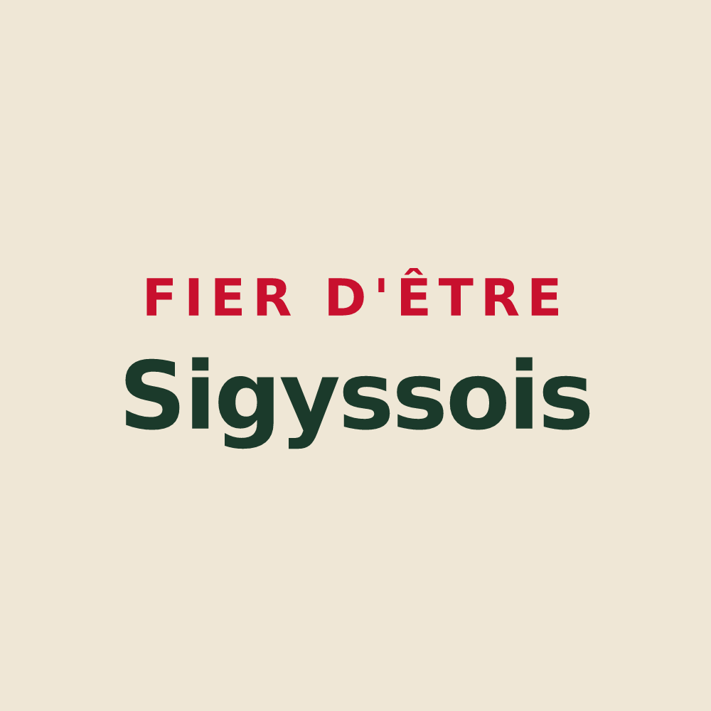 Tote bag « Fier d'être Sigyssois » — design pour Sigy