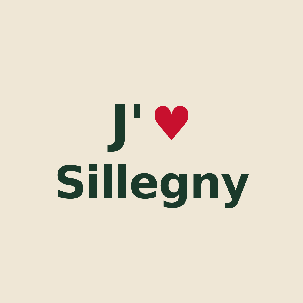 Tote bag personnalisé Sillegny — design J'aime Sillegny