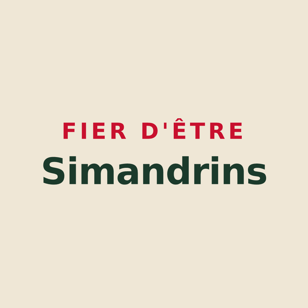 Tote bag « Fier d'être Simandrins » — design pour Simandre