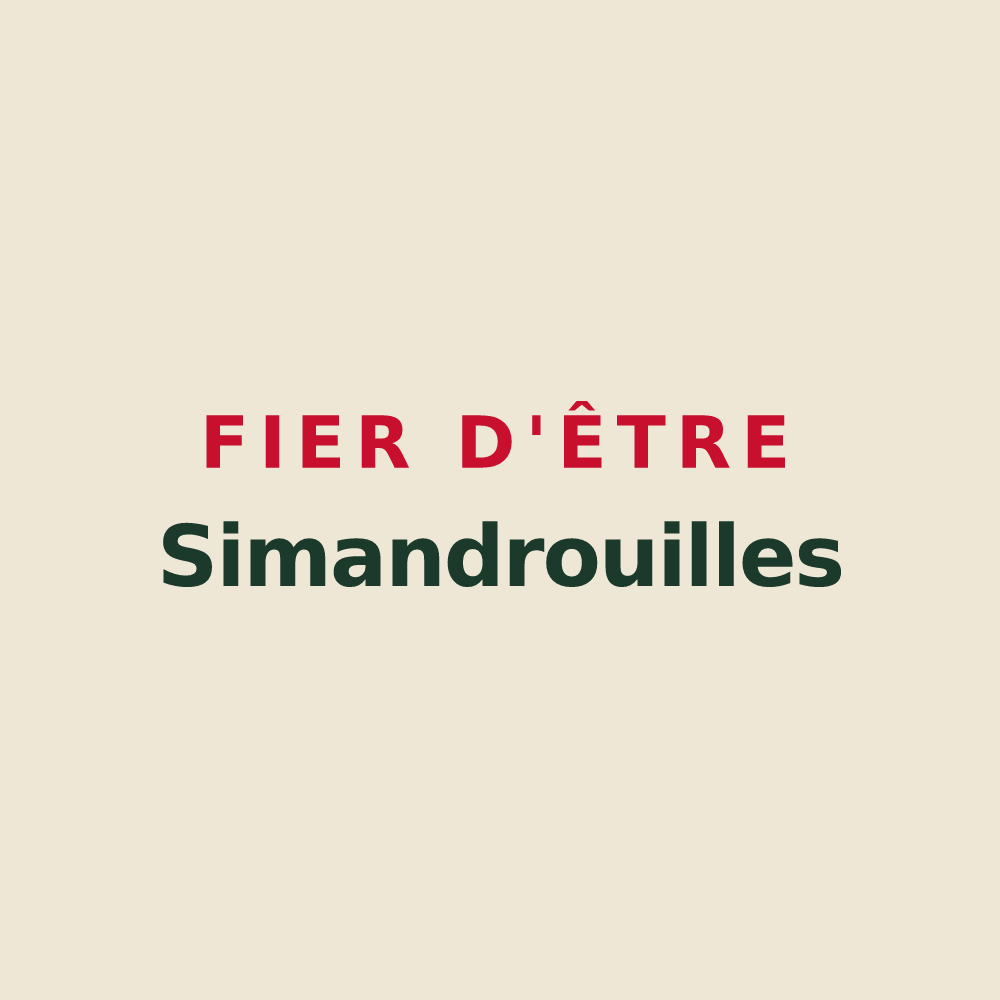 Tote bag « Fier d'être Simandrouilles » — design pour Simandres