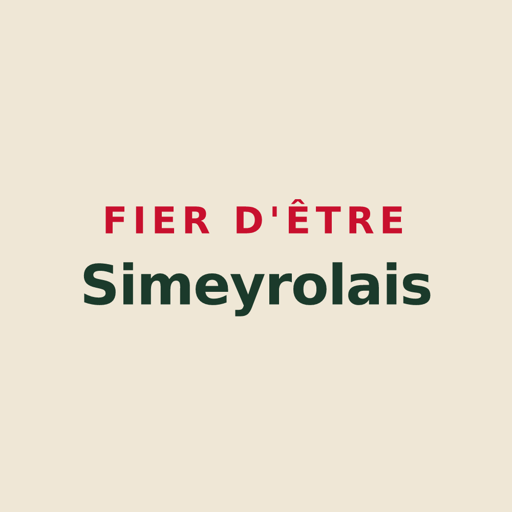 Tote bag « Fier d'être Simeyrolais » — design pour Simeyrols