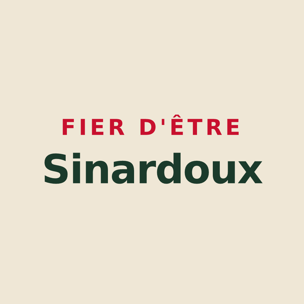 Tote bag « Fier d'être Sinardoux » — design pour Sinard