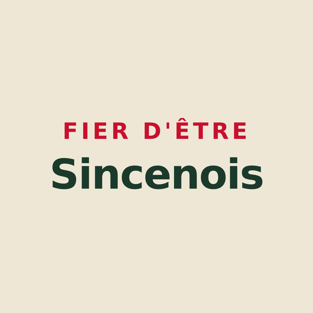 Tote bag « Fier d'être Sincenois » — design pour Sinceny