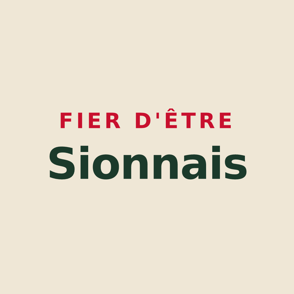 Tote bag « Fier d'être Sionnais » — design pour Sion