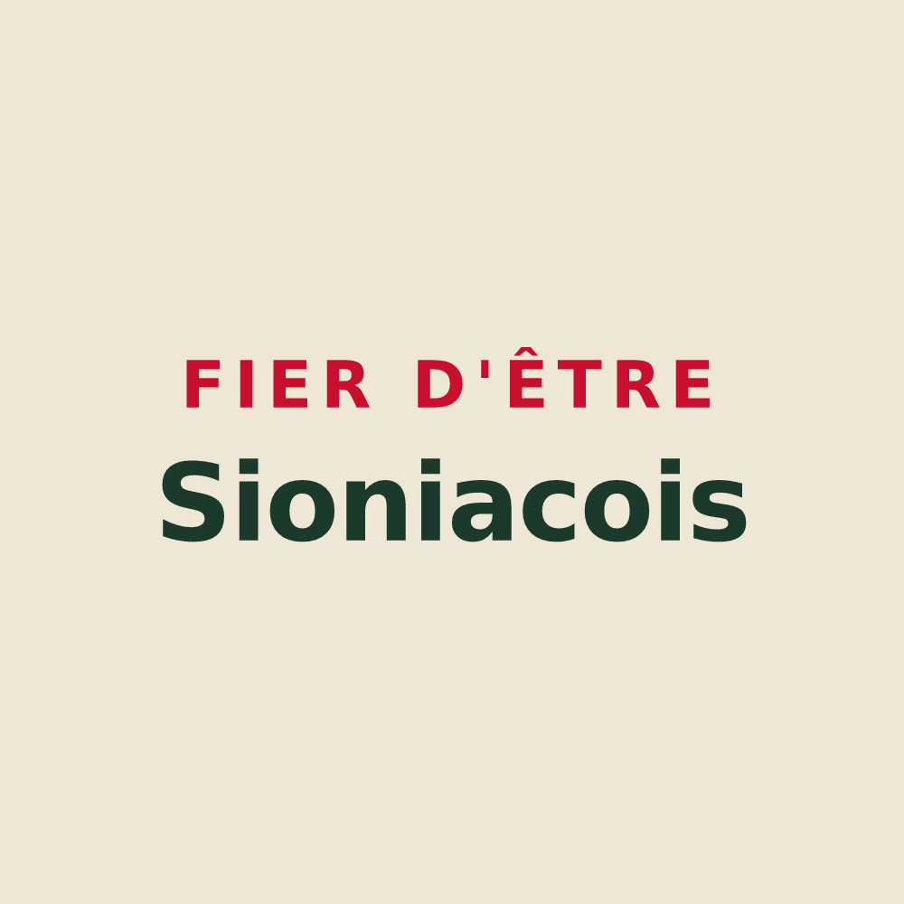 Tote bag « Fier d'être Sioniacois » — design pour Sioniac