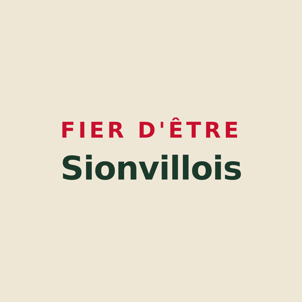 Tote bag « Fier d'être Sionvillois » — design pour Sionviller