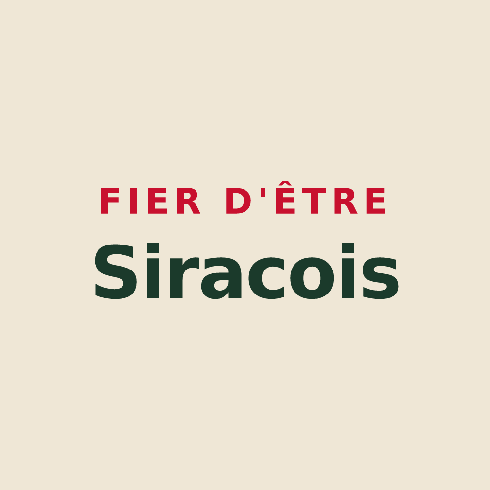 Tote bag « Fier d'être Siracois » — design pour Sirac