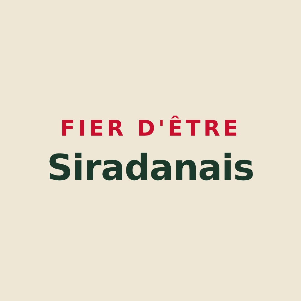 Tote bag « Fier d'être Siradanais » — design pour Siradan