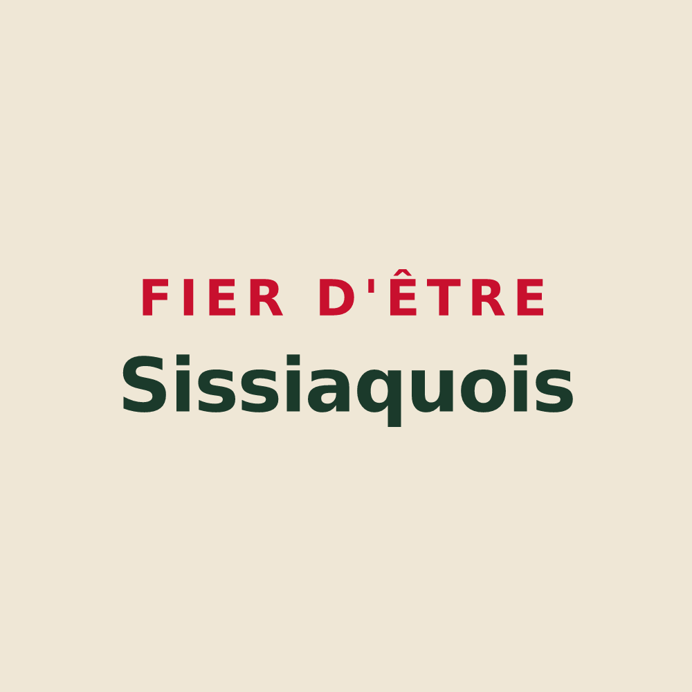 Tote bag « Fier d'être Sissiaquois » — design pour Sissy