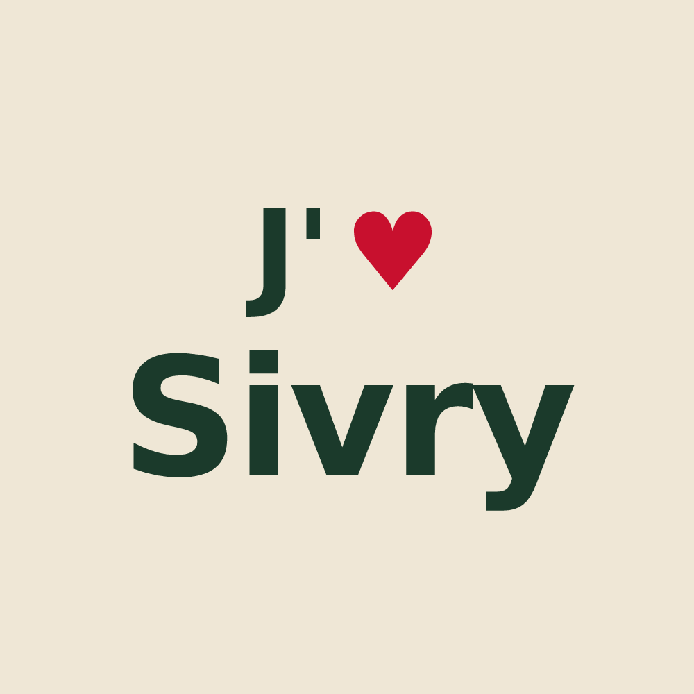 Tote bag personnalisé Sivry — design J'aime Sivry