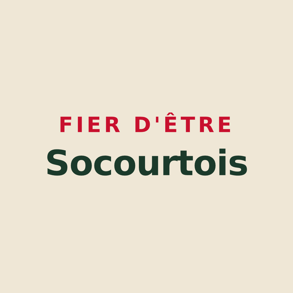 Tote bag « Fier d'être Socourtois » — design pour Socourt