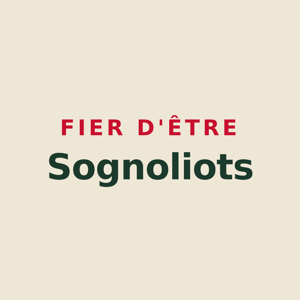 Tote bag « Fier d'être Sognoliots » — design pour Sogny-en-l'Angle