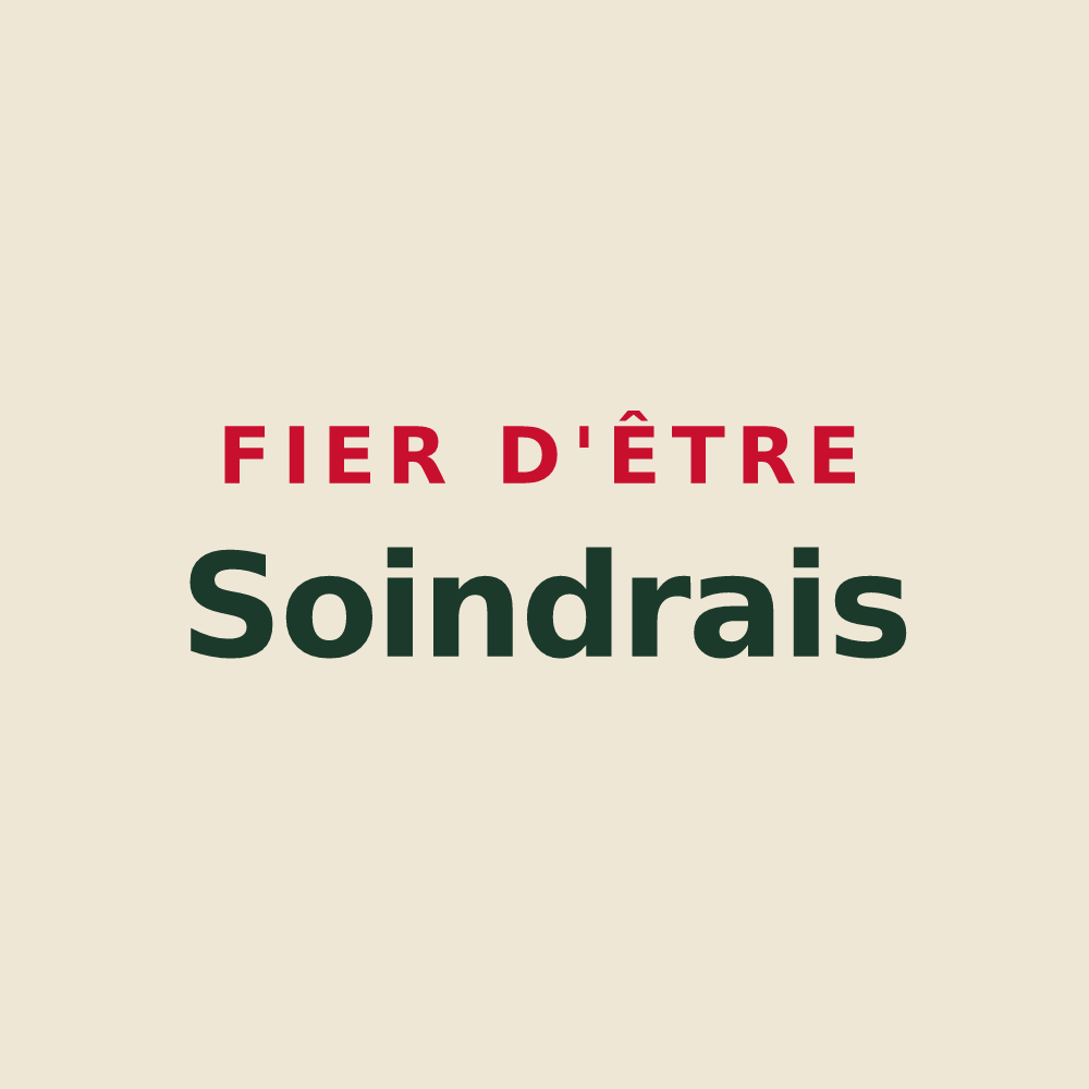 Tote bag « Fier d'être Soindrais » — design pour Soindres