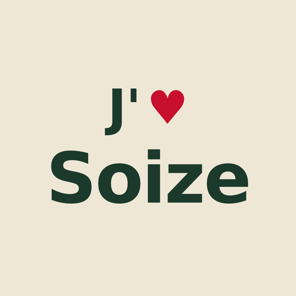 Tote bag personnalisé Soize — design J'aime Soize