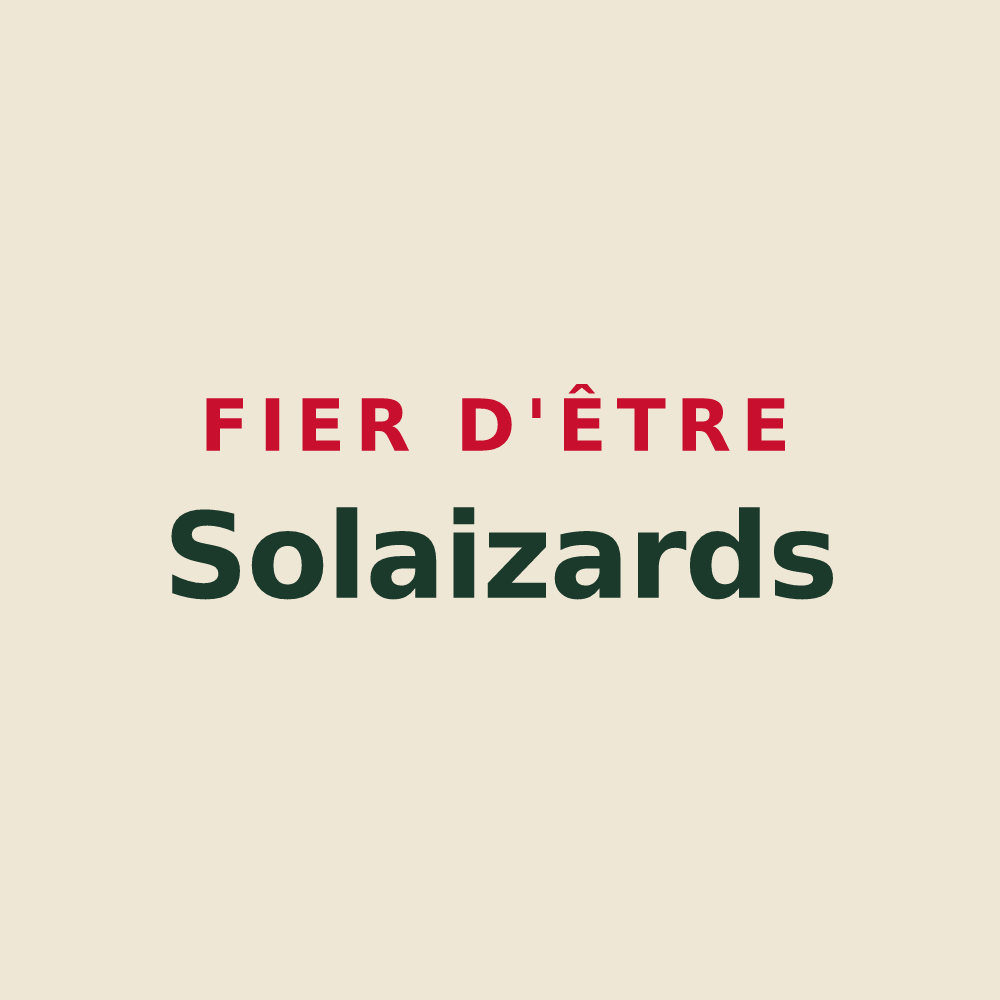 Tote bag « Fier d'être Solaizards » — design pour Solaize