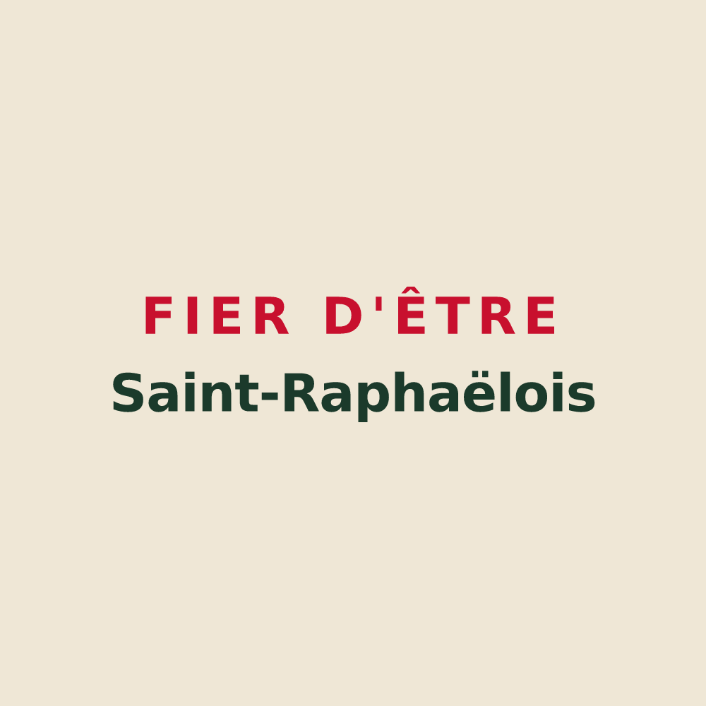 Tote bag « Fier d'être Saint-Raphaëlois » — design pour Solérieux