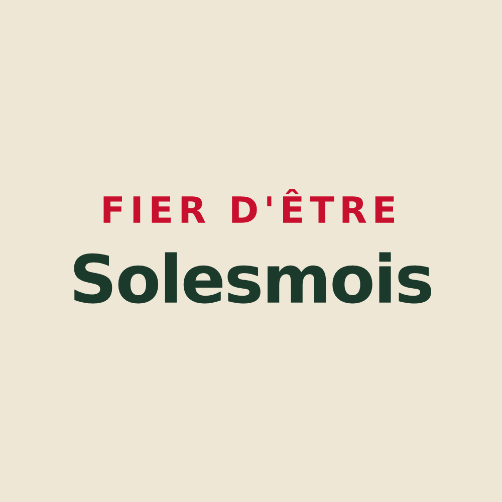 Tote bag « Fier d'être Solesmois » — design pour Solesmes