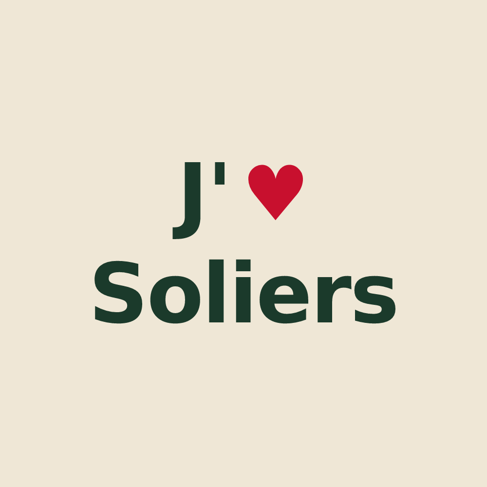 Tote bag personnalisé Soliers — design J'aime Soliers