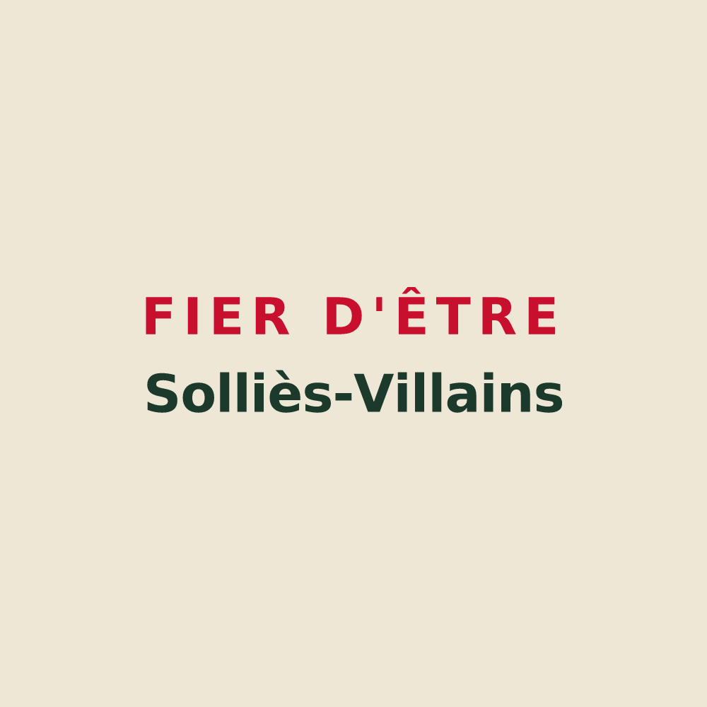 Tote bag « Fier d'être Solliès-Villains » — design pour Solliès-Ville