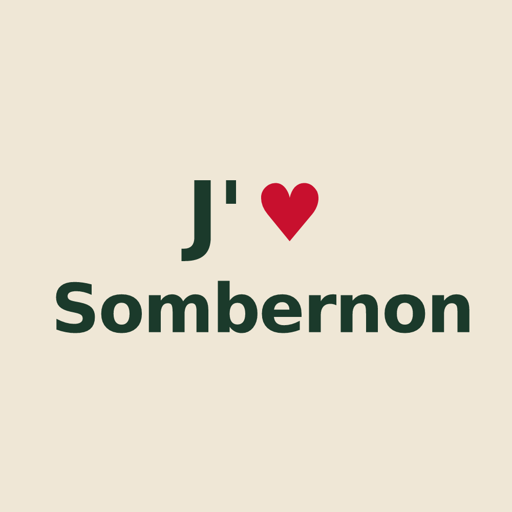 Tote bag personnalisé Sombernon — design J'aime Sombernon