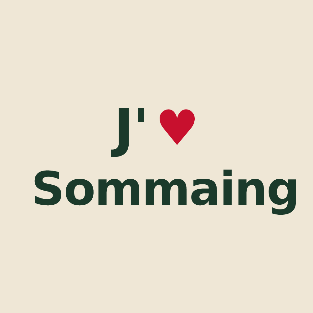 Tote bag personnalisé Sommaing — design J'aime Sommaing