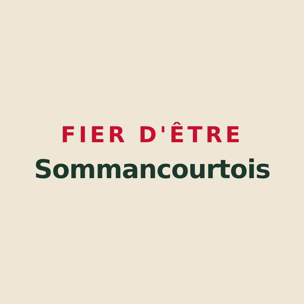 Tote bag « Fier d'être Sommancourtois » — design pour Sommancourt