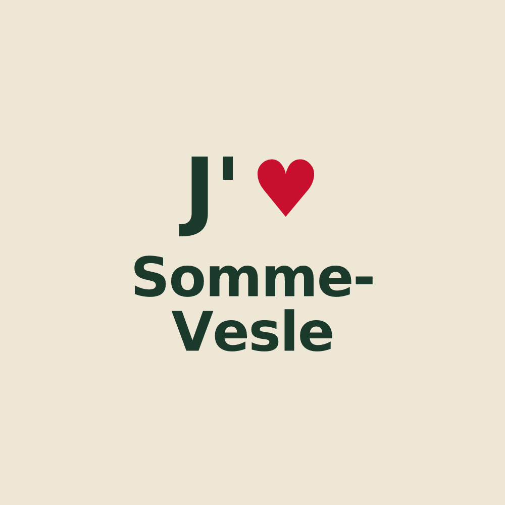 Tote bag personnalisé Somme-Vesle — design J'aime Somme-Vesle