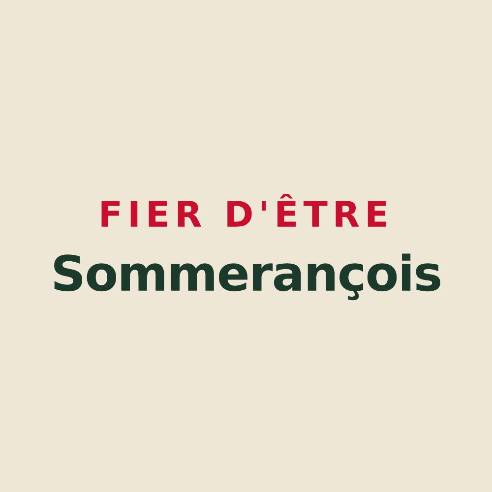 Tote bag « Fier d'être Sommerançois » — design pour Sommerance