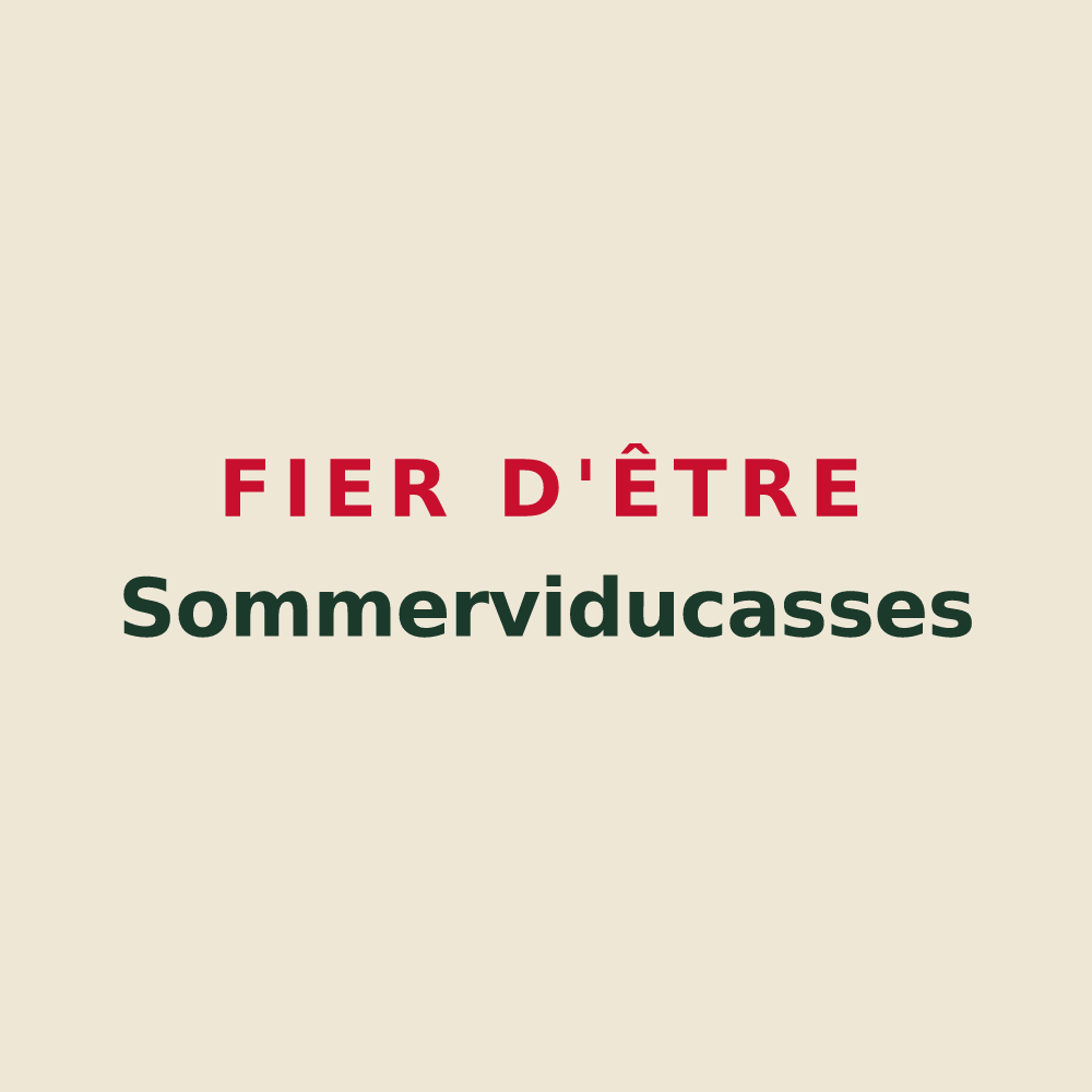 Tote bag « Fier d'être Sommerviducasses » — design pour Sommervieu