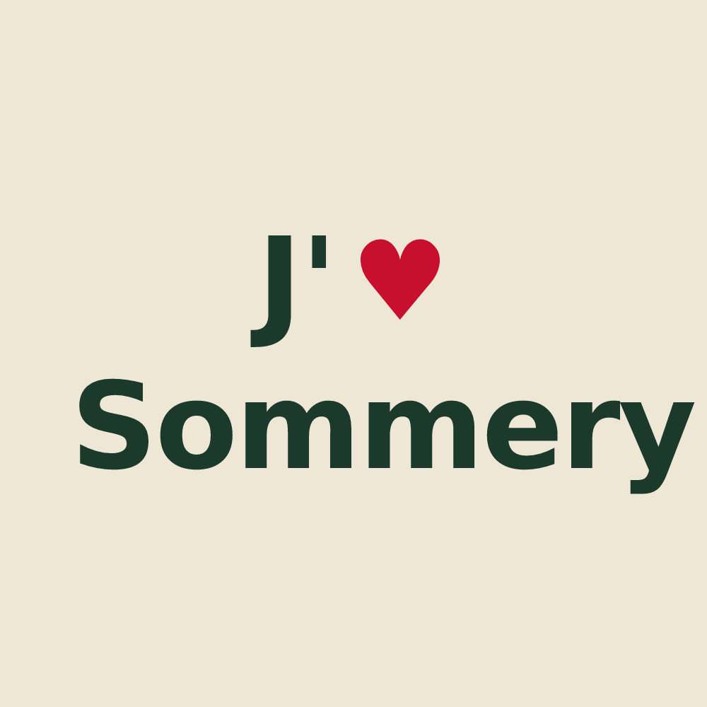 Tote bag personnalisé Sommery — design J'aime Sommery