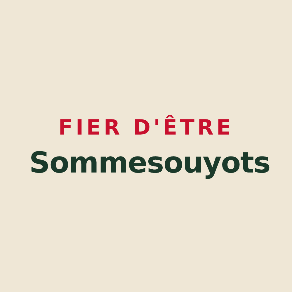 Tote bag « Fier d'être Sommesouyots » — design pour Sommesous