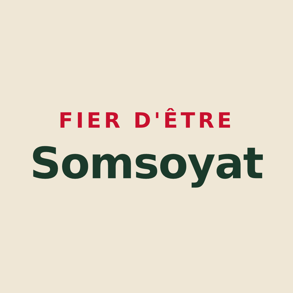 Tote bag « Fier d'être Somsoyat » — design pour Somsois