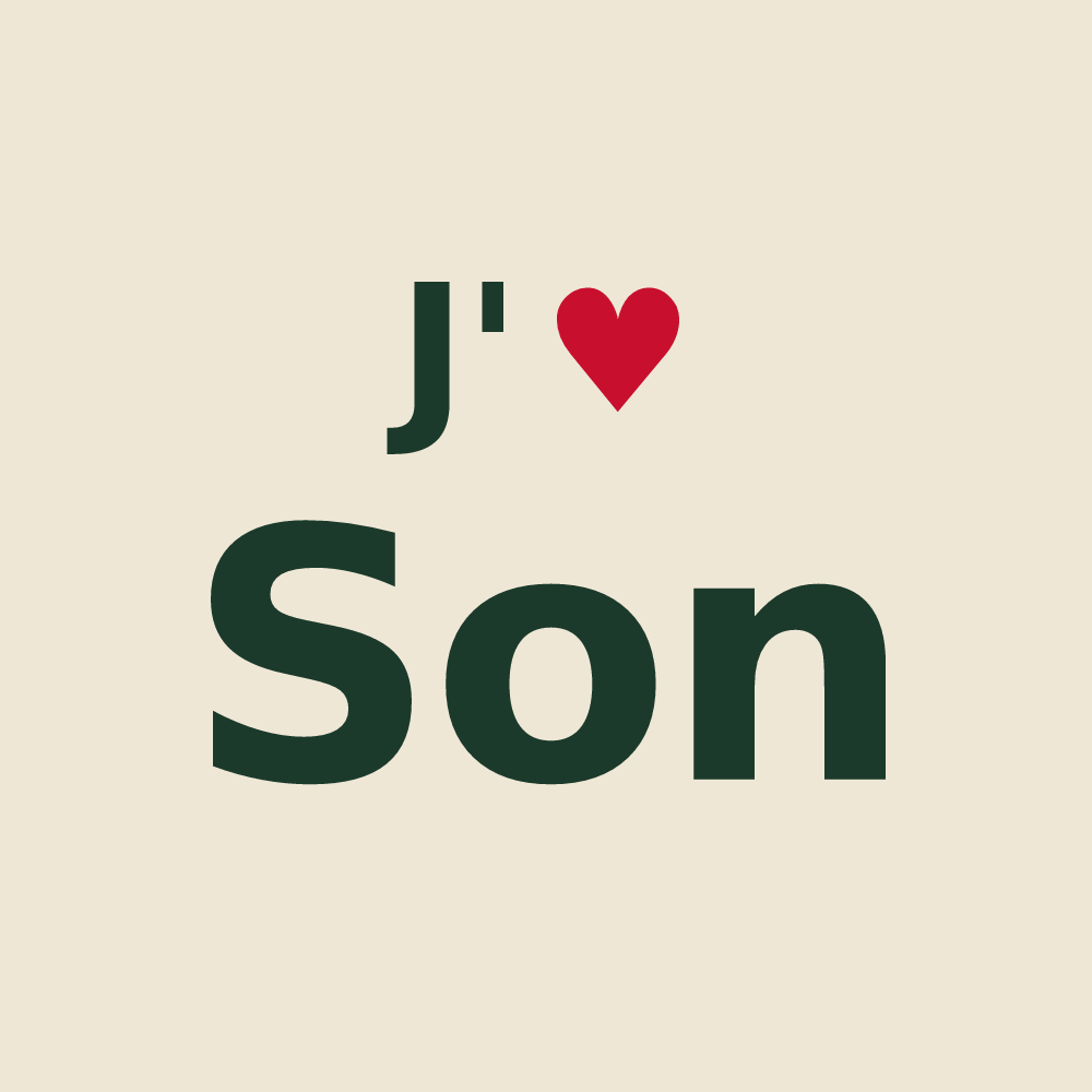 Tote bag personnalisé Son — design J'aime Son