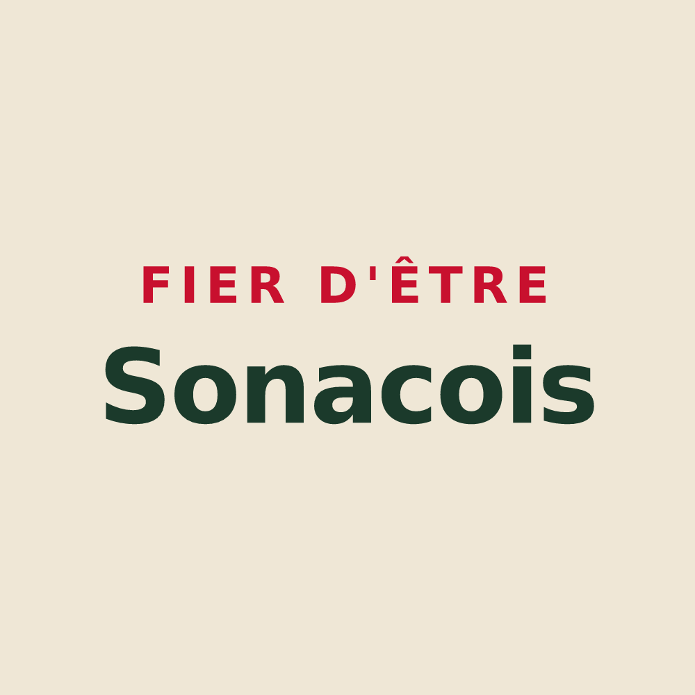 Tote bag « Fier d'être Sonacois » — design pour Sonac