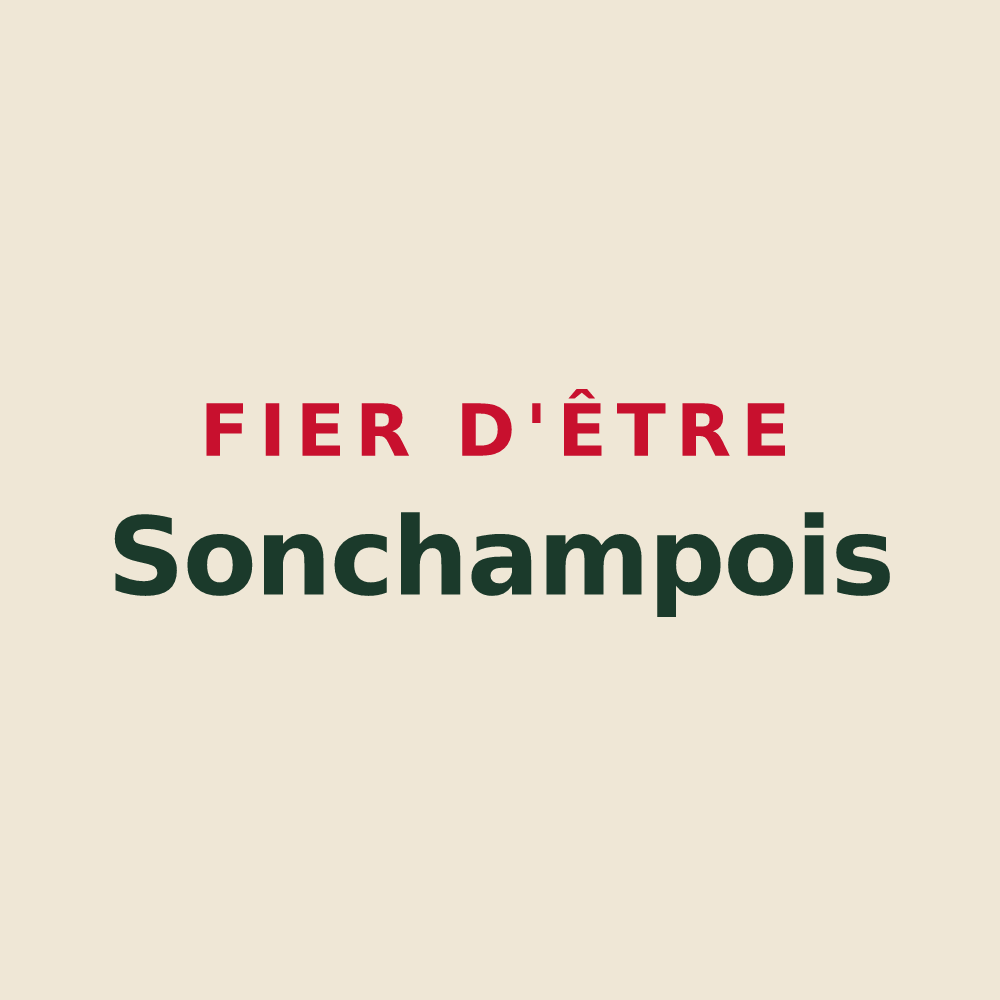 Tote bag « Fier d'être Sonchampois » — design pour Sonchamp