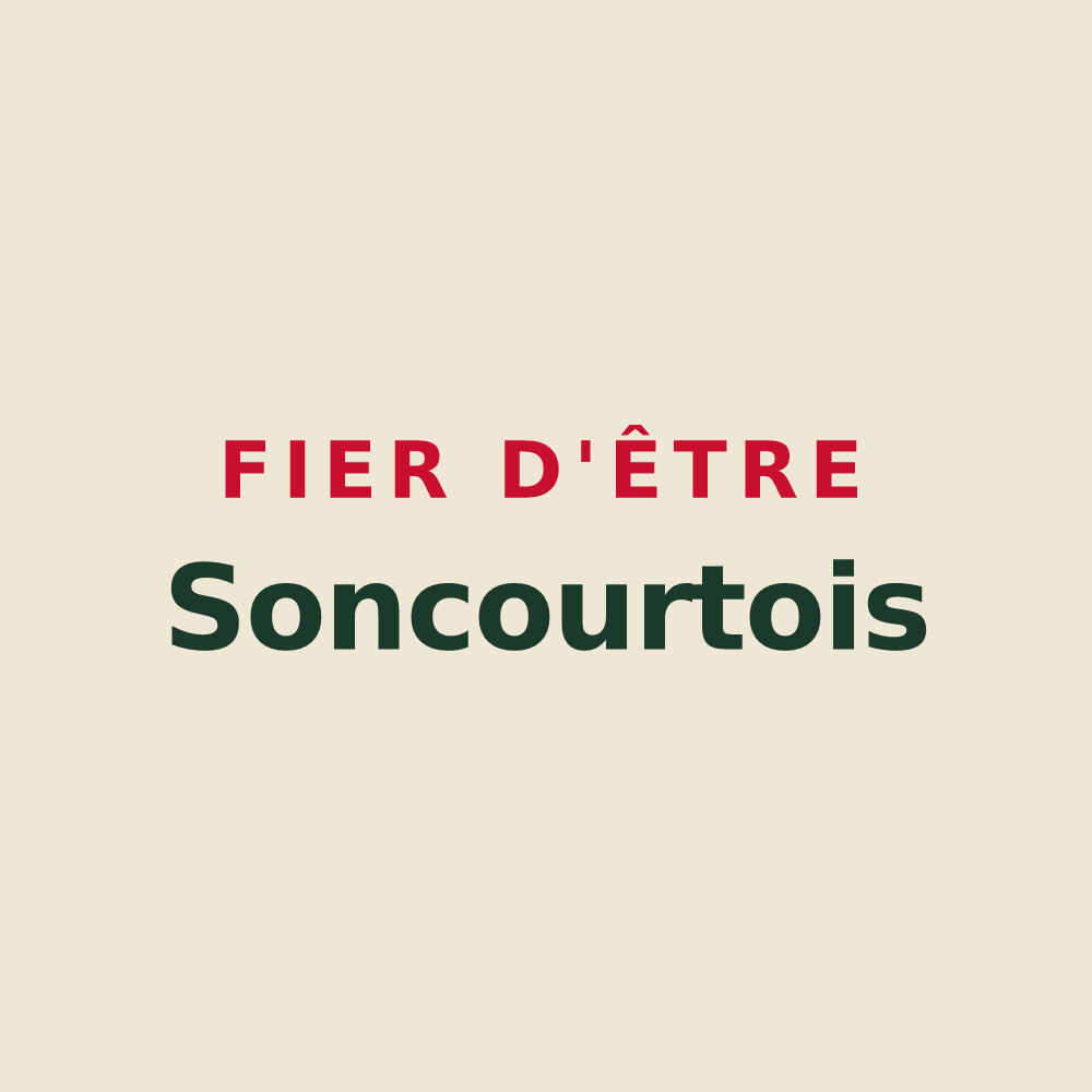 Tote bag « Fier d'être Soncourtois » — design pour Soncourt-sur-Marne