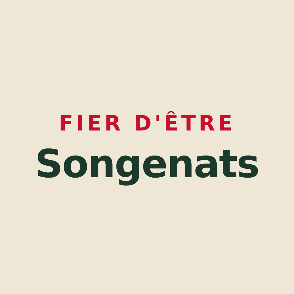 Tote bag « Fier d'être Songenats » — design pour Songy