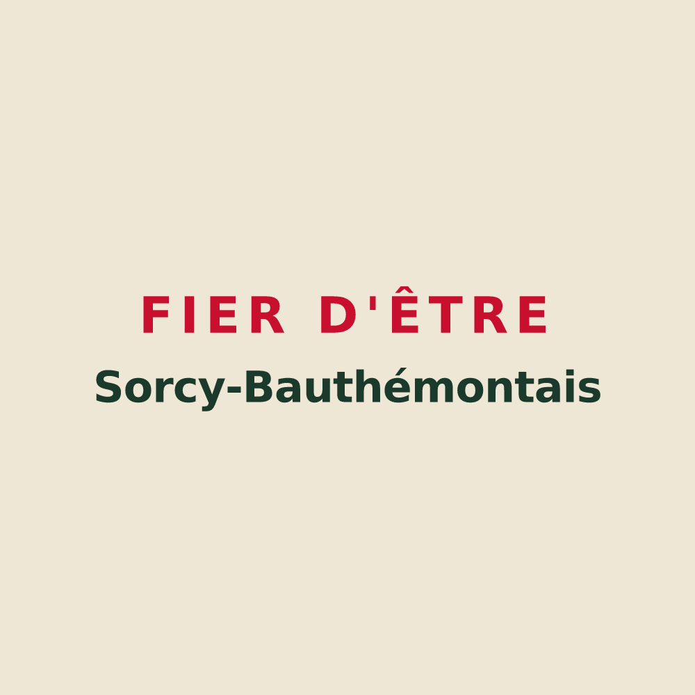Tote bag « Fier d'être Sorcy-Bauthémontais » — design pour Sorcy-Bauthémont