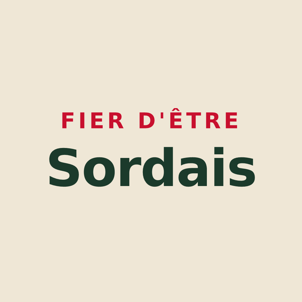 Tote bag « Fier d'être Sordais » — design pour Sorde-l'Abbaye